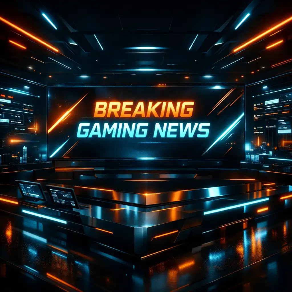 Dynamiczna, cyber-minimalistyczna scena gamingowa symbolizująca sekcję Gaming News AIR CHARTER PROFESSIONAL